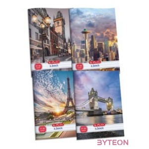 Herlitz City 32 lapos A5 sima füzet többféle