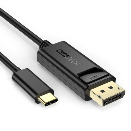 Choetech XCP-1801BK USB-C to Display Port cable, unidirectional, 4K, 1.8m (black)