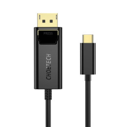 Choetech XCP-1801BK USB-C to Display Port cable, unidirectional, 4K, 1.8m (black)