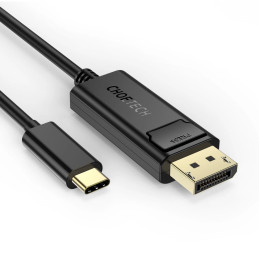 Choetech XCP-1801BK USB-C to Display Port cable, unidirectional, 4K, 1.8m (black)