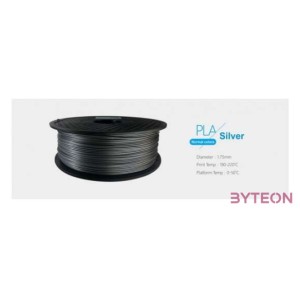 3D Filament PLA 1,75mm 1 kg - Ezüst