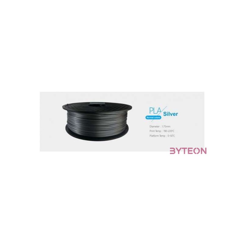3D Filament PLA 1,75mm 1 kg - Ezüst