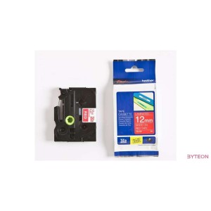 Brother TZE-435 (12mm, 8m) laminált szalag - Piros