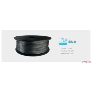 3D Filament PLA 1,75mm 1 kg - Ezüst