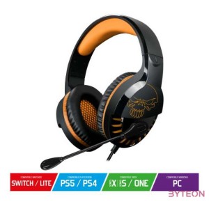 Spirit of Gamer PRO-H3 Multiplatform Edition Gaming Headset Fekete,Narancssárga