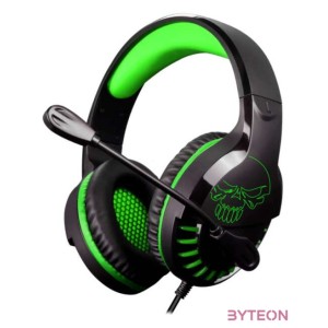 Spirit of Gamer PRO-H3 Xbox Edition Gaming Headset - Fekete,Zöld