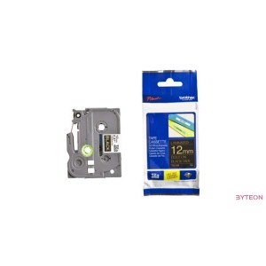 Brother TZE-334 (12mm, 8m) laminált szalag - Fekete