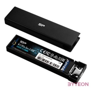 Silicon Power PD60 M.2 USB 3.2 Gen 2 Külső SSD ház - Fekete
