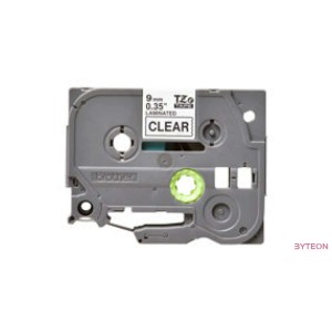 Brother TZE-121 (9mm, 8m) laminált szalag - Átlátszó