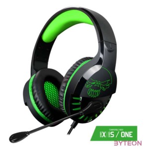 Spirit of Gamer PRO-H3 Xbox Edition Gaming Headset - Fekete,Zöld