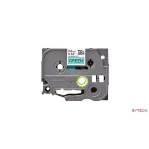 Brother TZE-751 (24mm, 8m) laminált szalag - Zöld