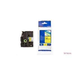 Brother TZE-661 (36mm, 8m) laminált szalag - Sárga