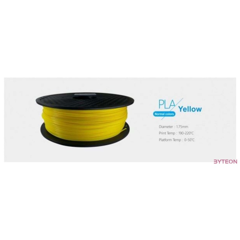 3D Filament PLA 1.75mm 1 kg - Sárga