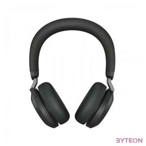 Jabra Evolve2 75 MS Wireless Headset  Link380c dongle - Fekete