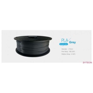 3D Filament PLA 1.75mm 1 kg - Szürke