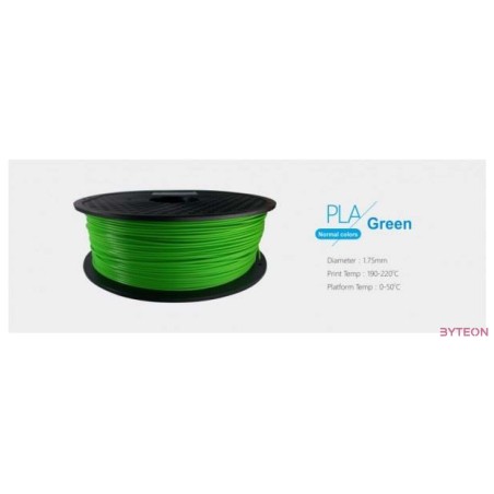 3D Filament PLA 1.75mm 1 kg - Zöld