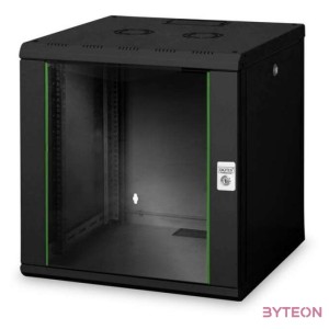 Digitus 19 Fali rack szekrény 12U 600x600mm - Fekete