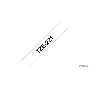 Brother TZE-221 (9mm, 8m) laminált szalag - Fehér