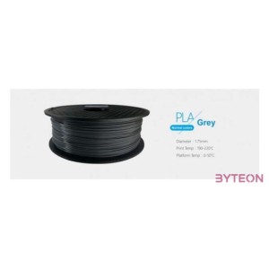 3D Filament PLA 1.75mm 1 kg - Szürke