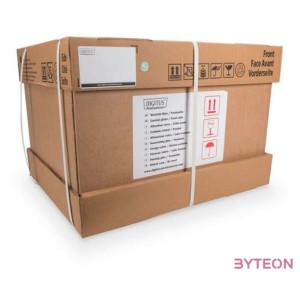 Digitus 19 Fali rack szekrény 12U 600x600mm - Fekete