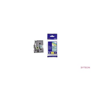 Brother TZE-751 (24mm, 8m) laminált szalag - Zöld