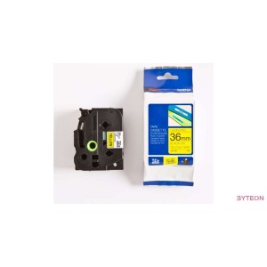 Brother TZE-661 (36mm, 8m) laminált szalag - Sárga