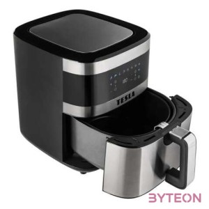 Tesla AirCook Q60XL 6L Forrólevegős fritőz - Fekete,Inox