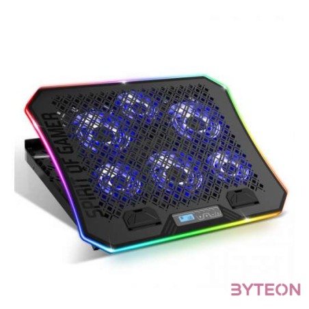 Spirit of Gamer Airblade 1200 17 laptop hűtőpad - Fekete