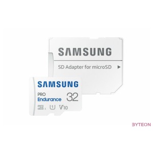 Samsung 32GB PRO Endurance microSDHC UHS-I CL10 Memóriakártya  Adapter