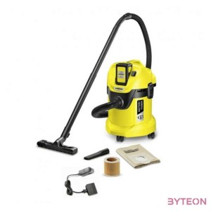 Krcher WD 3 Battery Set Nedves-Száraz porszívó - Sárga