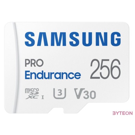 Samsung Pro Endurance 256GB microSDXC UHS-I Memóriakártya  Adapter