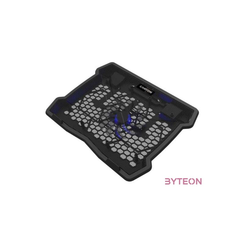 Canyon NS-02 15.6 laptop hűtőpad - Fekete