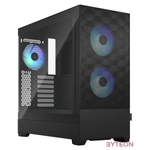 Fractal Design Pop Air RGB Black TG Clear Tint Számítógépház - Fekete
