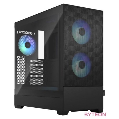 Fractal Design Pop Air RGB Black TG Clear Tint Számítógépház - Fekete