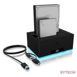ICY BOX IB-127CL-U3 HDD ,SSD Dokkoló és klónozó állomás (USB 3.0 - SATA)