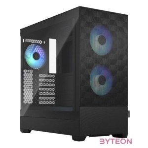 Fractal Design Pop Air RGB Black TG Clear Tint Számítógépház - Fekete