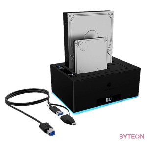 ICY BOX IB-127CL-U3 HDD ,SSD Dokkoló és klónozó állomás (USB 3.0 - SATA)