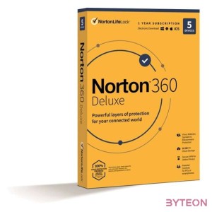 Norton 360 Deluxe HUN Online vírusirtó szoftver (5 PC , 1 év)