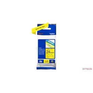Brother TZE-651 (24mm, 8m) laminált szalag - Sárga