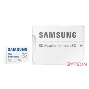 Samsung 32GB PRO Endurance microSDHC UHS-I CL10 Memóriakártya  Adapter