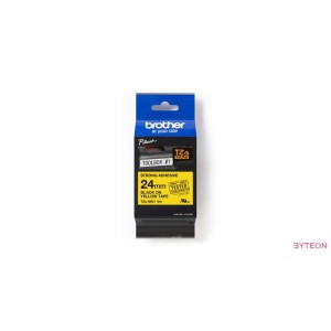 Brother TZE-S651 (24mm, 8m) laminált szalag - Sárga