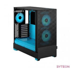 Fractal Design Pop Air RGB Cyan Core TG Clear Tint Számítógépház - Fekete,Kék