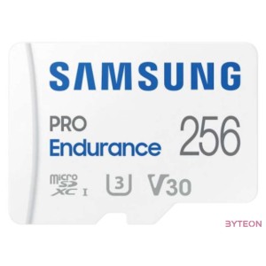 Samsung Pro Endurance 256GB microSDXC UHS-I Memóriakártya  Adapter
