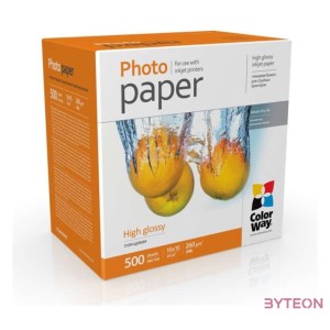 ColorWay PG2605004R 10x15 cm Magasfényű Fotópapír (500 db,csomag)