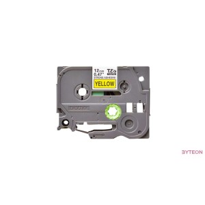 Brother TZE-S631 (12mm, 8m) laminált szalag - Sárga