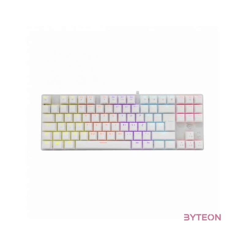 White Shark Commandos Mechanikus (Red Switch) RGB USB Gaming Billentyűzet - Magyar