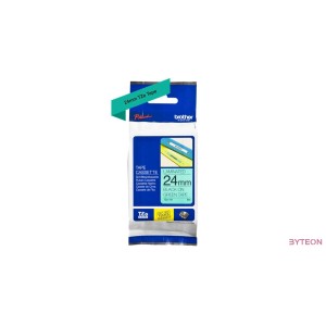 Brother TZE-751 (24mm, 8m) laminált szalag - Zöld