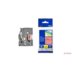 Brother TZE-451 (24mm, 8m) laminált szalag - Piros