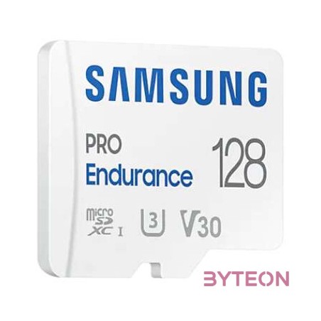 Samsung 128GB Pro Endurance microSD kártya UHS-I Memóriakártya  Adapter