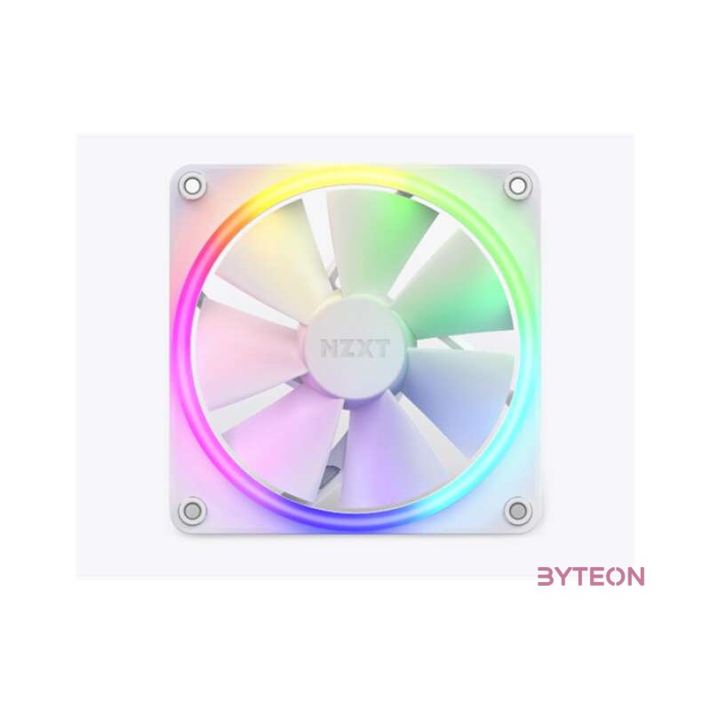 NZXT F120 RGB 120mm PWM Rendszerhűtő - Fehér